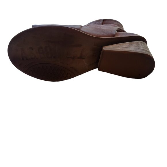 A.S.98 Mauve Open Toe Booties Size 37 - Picture 9 of 10